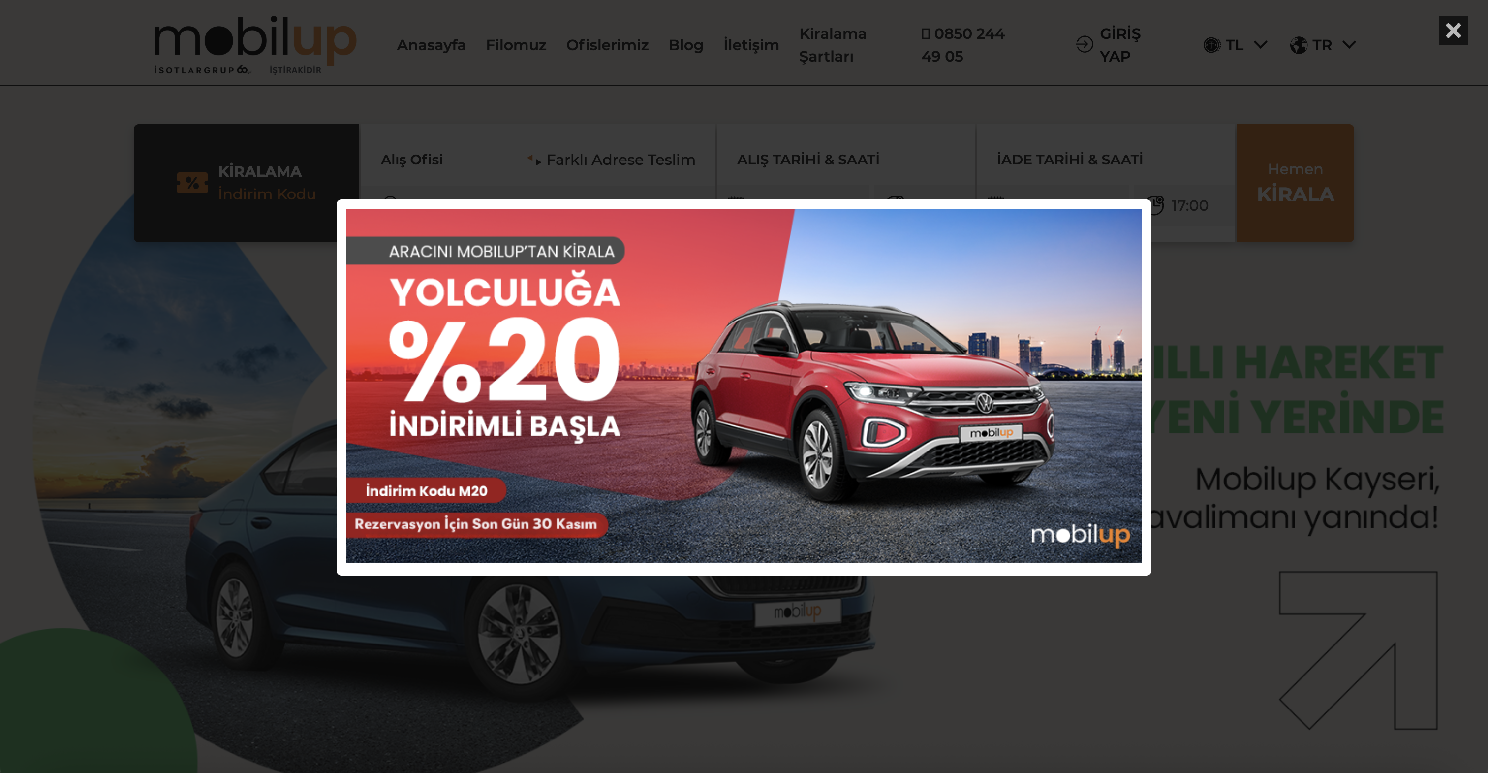 Araç Kiralama Sayfası